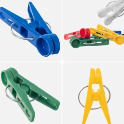 KADAX Pinces à Linge Pinces à Linge Grenouilles à Linge Colorées Rondes 20 pcs