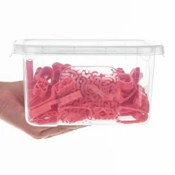 KADAX Pinces à Linge Pinces à Linge Grenouilles à Linge 50 pcs + Récipient