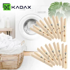 KADAX Vêtements Vêtements Pinces à Vêtements 10pcs Pinces en Bois
