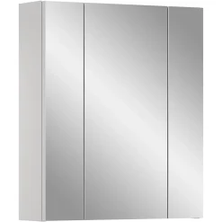Kai - Armoire de toilette (L/H/P : 60x70x18 cm) en imitation blanc