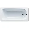Kaldewei Eurowa Baignoire rectangulaire avec pieds 140x70 cm acier émaillé, Blanc alpin (119500010001-SET)