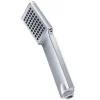 Kibath Poignée de douche manuelle 1 position carrée finition chrome poli en ABS