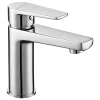 Kibath Robinet de lavabo monocommande ASTRO, ouverture à froid, finition chrome poli, en laiton