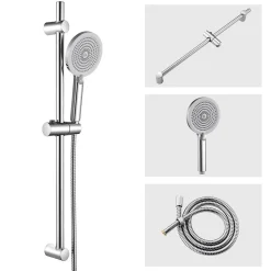 Kit de douche , Douchette 4 Fonctions, SOFETIY MAX Ensemble de Douche Design Réglable en Hauteur, Pommeau de douche, barre