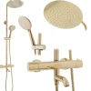 Kit de douche avec thermostat Lungo Gold