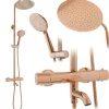 Kit de douche avec thermostat REA Lungo Rose Gold