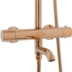 Kit de douche avec thermostat REA Lungo Rose Gold