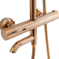 Kit de douche avec thermostat REA Lungo Rose Gold