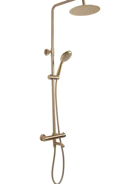 Kit de douche avec thermostat REA Lungo Gold Brush