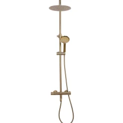 Kit de douche avec thermostat REA Lungo Gold Brush