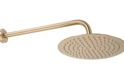 Kit De Douche Encastré Rea Lungo Brush Gold 17X16X36,5Cm + Box