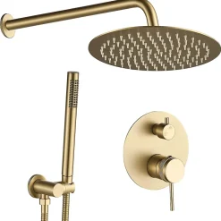 Kit De Douche Encastré Rea Lungo Grip Brush Gold + Box