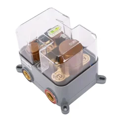 Kit De Douche Encastré Rea Lungo Thermostat Brush Copper 36,5X17X25Cm + Box