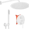 Kit De Douche Encastré Rea Lungo White 30X16X36Cm + Box