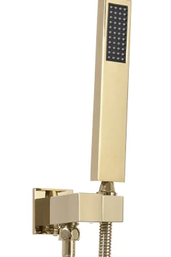 Kit De Douche Encastré Rea Fenix-Davis Thermostat Gold 55X30X40Cm + Box