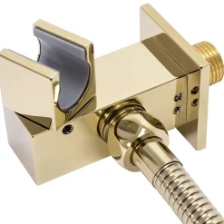 Kit De Douche Encastré Rea Fenix-Davis Thermostat Gold 55X30X40Cm + Box