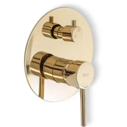 Kit De Douche Encastré Rea Lungo Gold 17X16X36,5Cm + Box