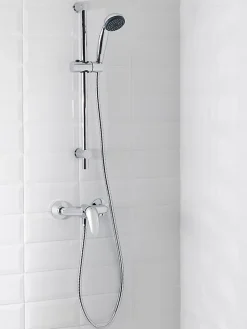Kit de douche mécanique chrome GoodHome Blyth