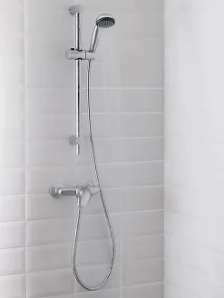 Kit de douche mécanique chrome GoodHome Blyth