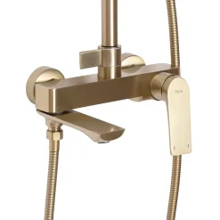 Kit De Douche Rea Avalon Brush Gold 50X23X153,1Cm