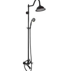 Kit De Douche Rea Bergamo Black 50X21X150Cm