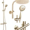 Kit De Douche Rea Bliss Thermostat Brush Gold 38,5X27,5X100Cm