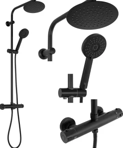 Kit De Douche Rea Bliss Thermostat Black 38,5X27,5X100Cm