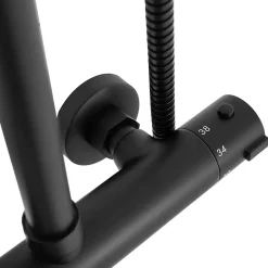 Kit De Douche Rea Bliss Thermostat Black 38,5X27,5X100Cm