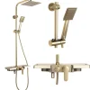 Kit De Douche Rea Bravo Brush Gold 45X40X105Cm