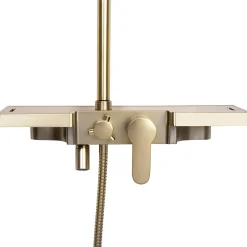 Kit De Douche Rea Bravo Brush Gold 45X40X105Cm