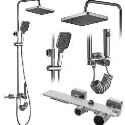 Kit De Douche Rea Helix Brush Nickel