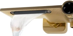 Kit De Douche Rea Helix Gold 38X30X114,5Cm
