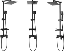 Kit De Douche Rea Jack Black 45X21,5X102Cm