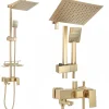 Kit De Douche Rea Jack Brush Gold 45X21,5X102Cm