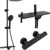 Kit De Douche Rea Mike Thermostat Black 13X27,5X98,5Cm