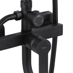 Kit De Douche Rea My2021-77B Argus Black 44X23X144Cm