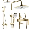 Kit De Douche Rea My1902-78Gg Storm Brush Gold 45X19X136Cm