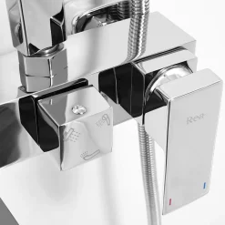 Kit De Douche Rea Navaro Chrome 14,5X21,5X119,5Cm