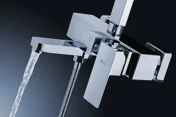 Kit De Douche Rea Navaro Chrome 14,5X21,5X119,5Cm