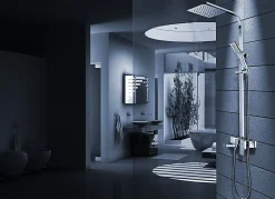 Kit De Douche Rea Navaro Chrome 14,5X21,5X119,5Cm