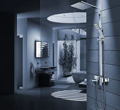 Kit De Douche Rea Navaro Chrome 14,5X21,5X119,5Cm