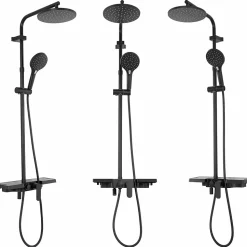 Kit De Douche Rea Santos Black 13,5X40X117Cm