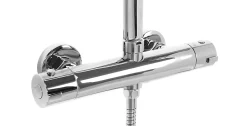 Kit De Douche Rea Tom Thermostat Chrome 7X27,5X120Cm