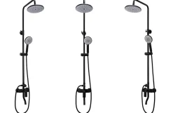 Kit De Douche Rea Verso Black 45,5X22X143,5Cm