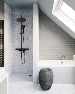 Kit De Douche Rea Vigo Black 51,5X40X99Cm