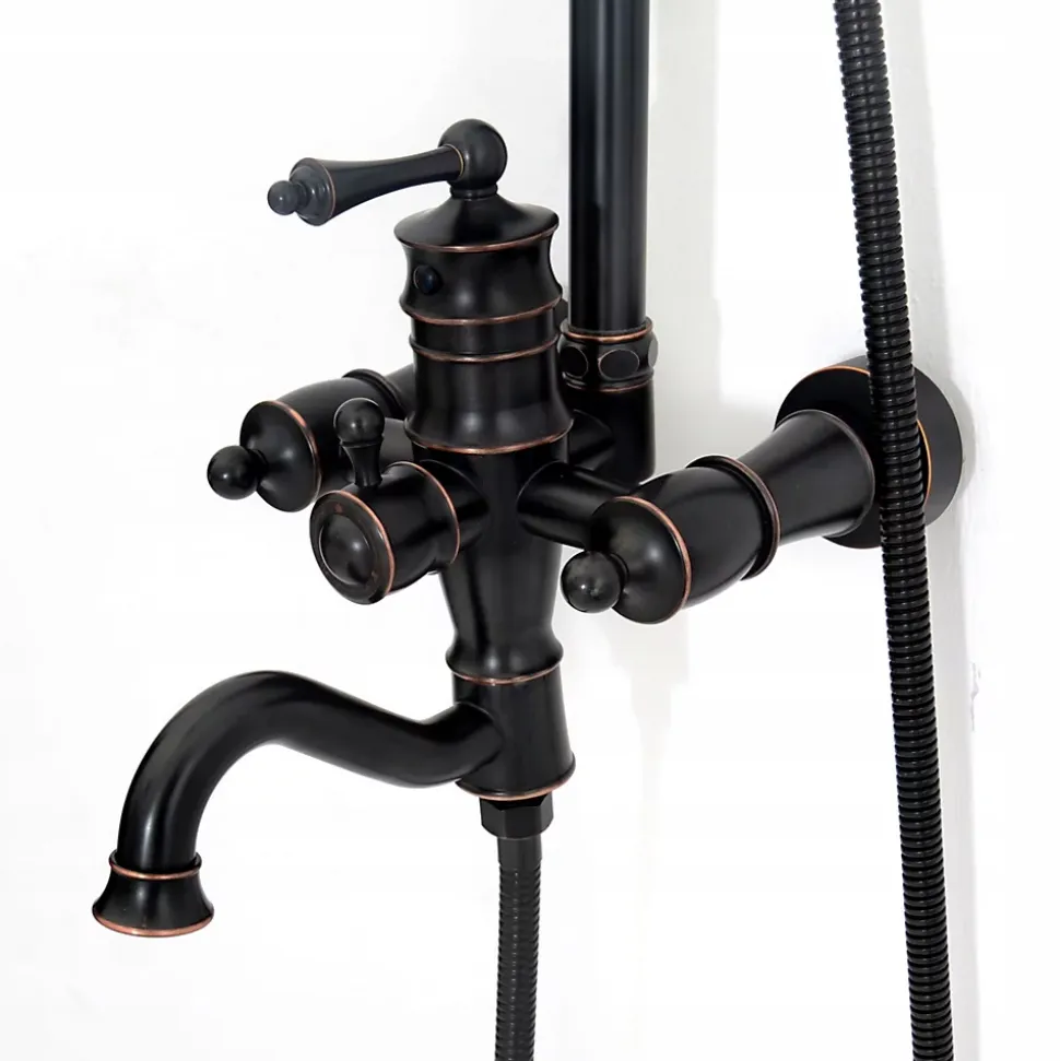 Kit De Douche Rea Vintage Black 46,5X20,5X137Cm