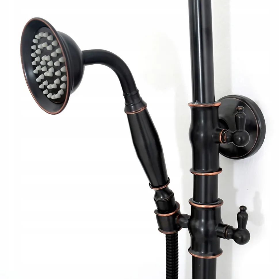Kit De Douche Rea Vintage Black 46,5X20,5X137Cm