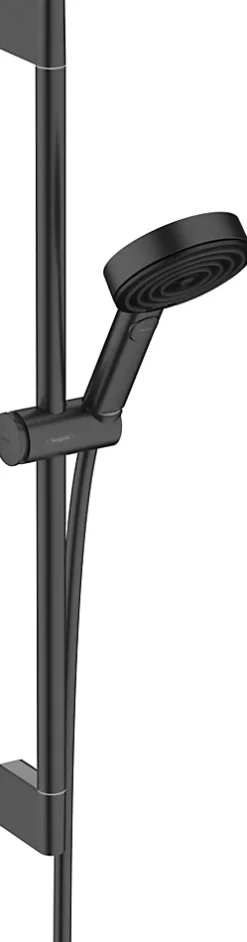 Kit de douche sans robinetterie avec douchette 3 jets + flexible + barre réglable Hansgrohe Pulsify Select S noir