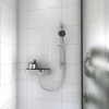 Kit de douche sans robinetterie avec douchette 3 jets + flexible + barre réglable Hansgrohe Pulsify Blend chromé