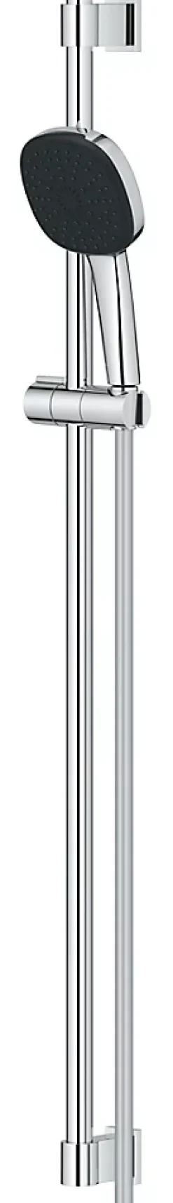 Kit de douche sans robinetterie avec douchette + flexible + barre chrome, Grohe Vitalio Comfort 100